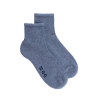 Socquettes homme en coton avec semelle confort   - Bleu Croisette
