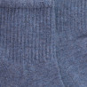 Socquettes homme en coton avec semelle confort   - Bleu Croisette | Doré Doré