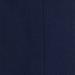 Chaussettes femme à côtes sans bord élastique en fil d'Écosse - Bleu Matelot | Doré Doré