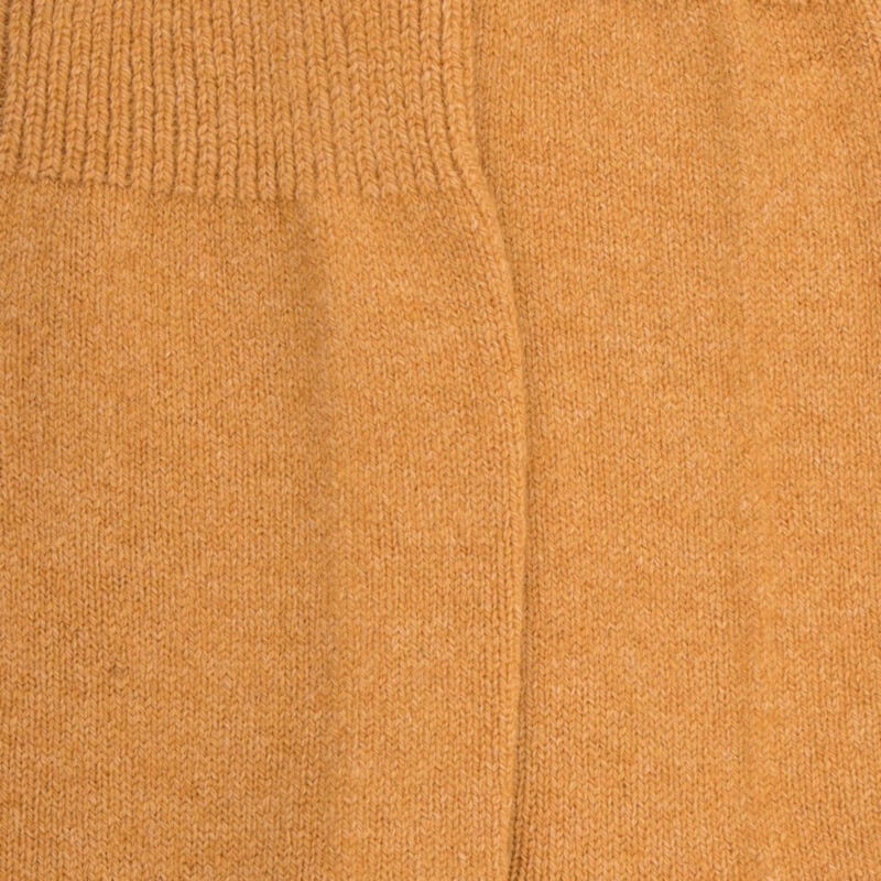 Chaussettes femme en laine et cachemire - Safran | Doré Doré