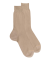 Chaussettes homme fines 100% fil d'Écosse - Beige Cordage