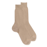 Chaussettes homme fines 100% fil d'Écosse - Beige Cordage