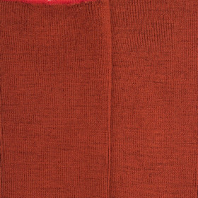 Chaussettes femme à côtes sans bord élastique en laine - Orange henné | Doré Doré
