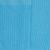 Chaussettes femme à côtes en fil d'Écosse - Bleu Pirogue | Doré Doré