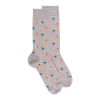 Chaussettes homme en fil d'Ecosse à motifs Judo - Gris Métal