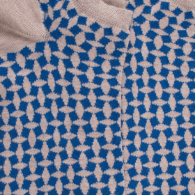 Socquettes en coton égyptien pour hommes avec motifs géométriques - Beige Sahara | Doré Doré