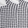 Socquettes en coton égyptien pour hommes avec motifs géométriques - Blanc | Doré Doré
