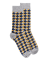 Chaussettes pour hommes en coton égyptien avec motifs géométriques - Gris Rocheux