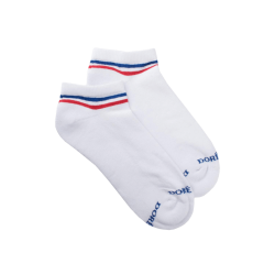 Socquettes sportifs en coton éponge pour hommes - Blanc | Doré Doré