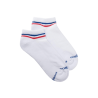 Socquettes sportifs en coton éponge pour hommes - Blanc | Doré Doré
