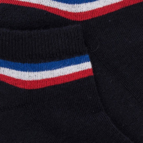 Socquettes sportifs en coton éponge pour hommes - Bleu marine foncé | Doré Doré