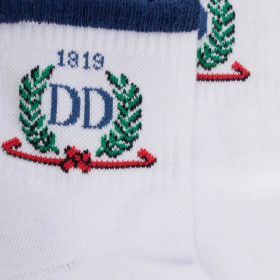 Socquettes en coton éponge sport DD 1819 pour femmes - Blanc | Doré Doré