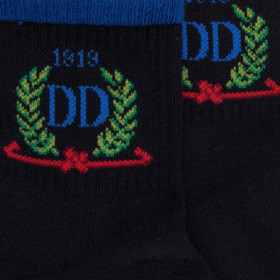 Socquettes en coton éponge sport DD 1819 pour femmes - Bleu marine foncé | Doré Doré