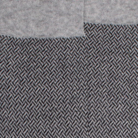 Chaussettes en coton égyptien pour hommes avec motifs entrelacés - Gris Rocheux | Doré Doré