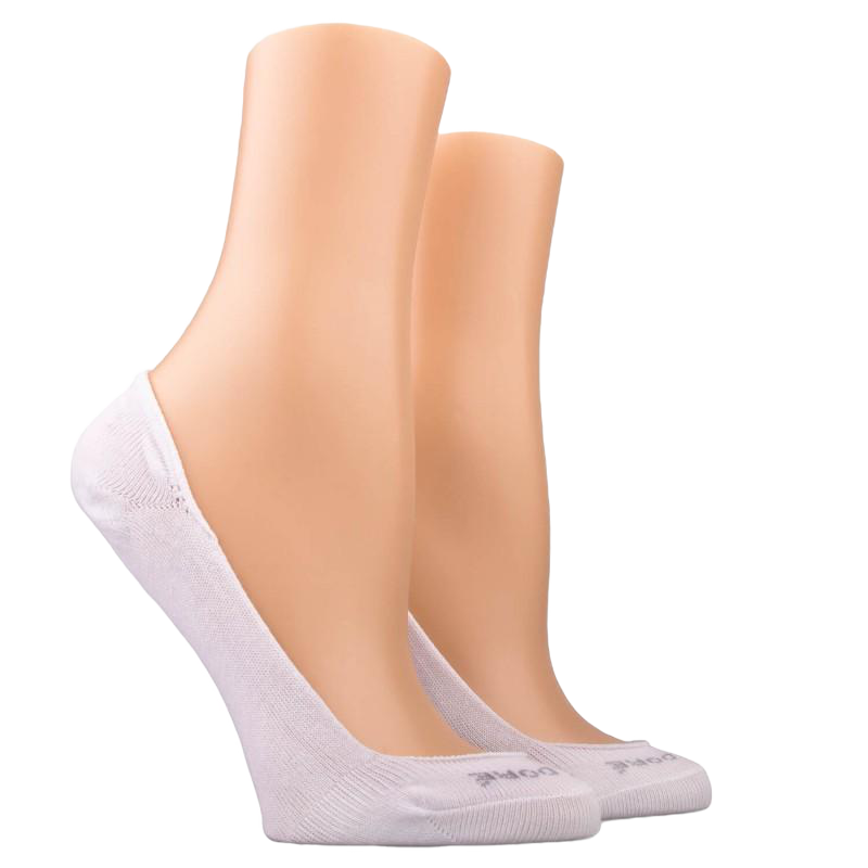 Chaussettes femme invisible en coton et bandes anti-glisse - Beige | Doré  Doré