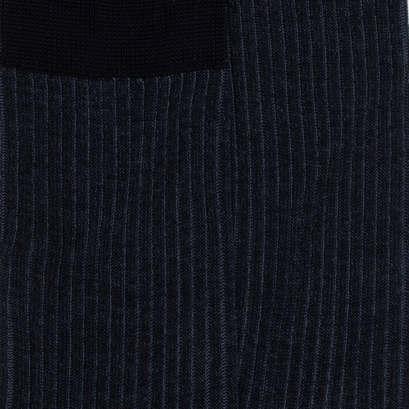 Chaussettes Homme Subtile en fil d'écosse - Bicolore bleu | Doré Doré