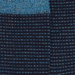 Chaussettes en laine mérinos avec effet brillant lurex - Bleu | Doré Doré