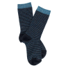 Chaussettes en laine mérinos avec effet brillant lurex - Bleu
