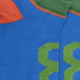Socquettes enfant en coton - Bleu et vert | Doré Doré