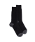 Chaussettes homme en laine polaire - Noir & gris anthracite