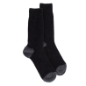 Chaussettes homme en laine polaire - Noir & gris anthracite | Doré Doré