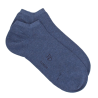 Socquettes homme en coton égyptien - Bleu jean