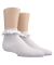 Socquettes enfant avec bord en dentelle de calais - Blanc