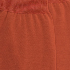 Chaussettes homme luxe en pur fil d'écosse extra fin - Rouge jouy | Doré Doré