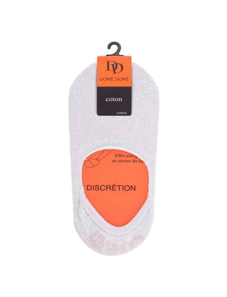 doré doré Chaussettes invisibles enfants en coton égyptien - Blanc brillant
