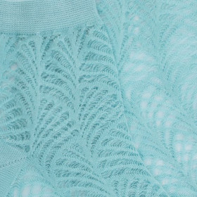 Socquettes transparentes demi vantail - Turquoise | Doré Doré