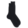 Lot de 7 paires de chaussettes pur fil d'écosse en maille jersey - Noir | Doré Doré