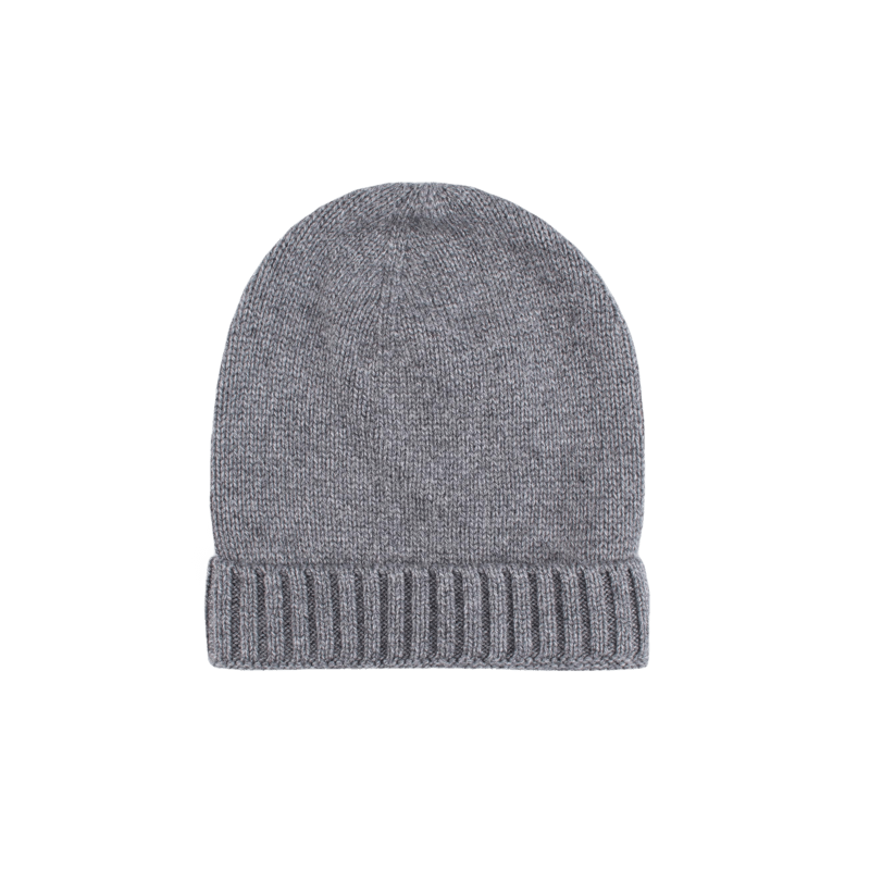 Bonnet en laine mérinos et cachemire - Gris | Doré Doré