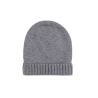 Bonnet en laine mérinos et cachemire - Gris