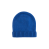 Bonnet en laine mérinos et cachemire - Bleu France