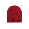 Bonnet unisexe en laine et cachemire - Rouge Ponceau