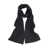 Écharpe unisexe en laine et cachemire - Gris anthracite | Doré Doré