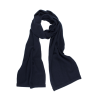 Écharpe unisexe en laine et cachemire - Bleu marine