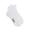 Socquettes homme en coton à bouclettes - Blanc