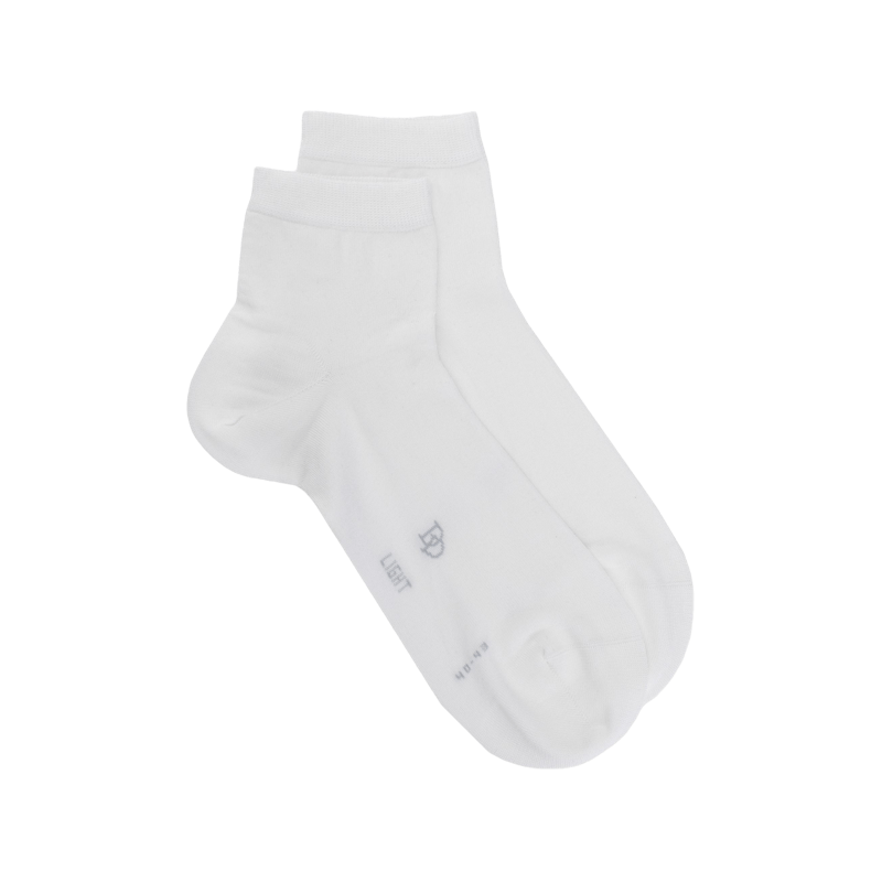 Socquettes homme Light en fil d'écosse - Blanc | Doré Doré