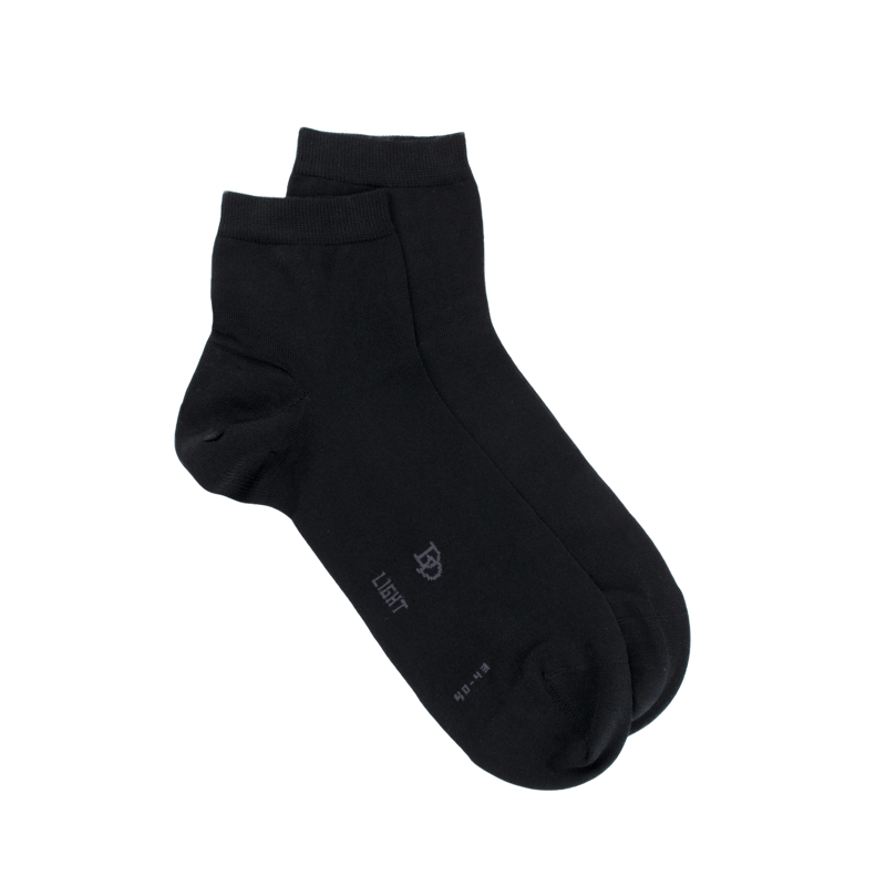 Socquettes homme Light en fil d'écosse - Noir | Doré Doré
