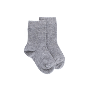 Layette - Chaussettes bébés en coton doux - Gris | Doré Doré
