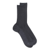 Chaussettes homme jambe sensible sans bord élastique en fil d'Ecosse - Gris foncé