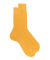 Chaussettes côtelées pour hommes en fil d'Ecosse 100% uni - Jaune Papaye