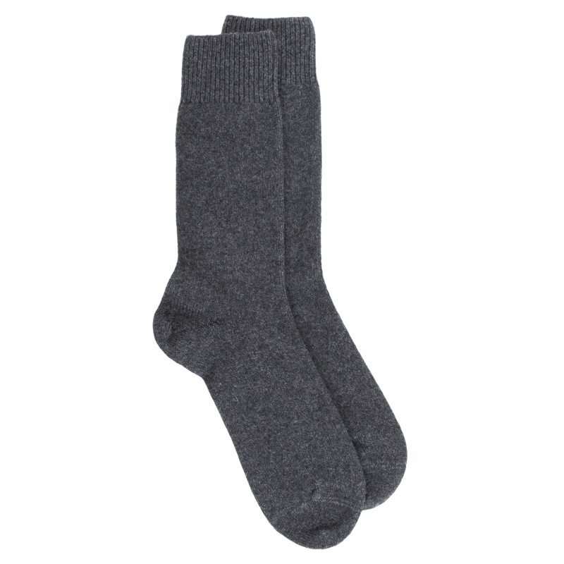 Chaussettes homme en laine et cachemire - Gris anthracite | Doré Doré
