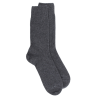 Chaussettes homme en laine et cachemire - Gris anthracite