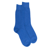 Chaussettes homme en laine et cachemire - Bleu France | Doré Doré