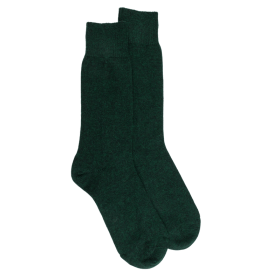 Chaussettes homme en laine et cachemire - Vert thym | Doré Doré