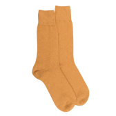 Chaussettes homme en laine et cachemire - Safran | Doré Doré