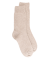 Chaussettes femme Douceur en laine mérinos et cachemire - Beige chrysalide
