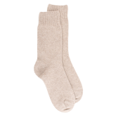 Chaussettes femme Douceur en laine mérinos et cachemire - Beige chrysalide | Doré Doré
